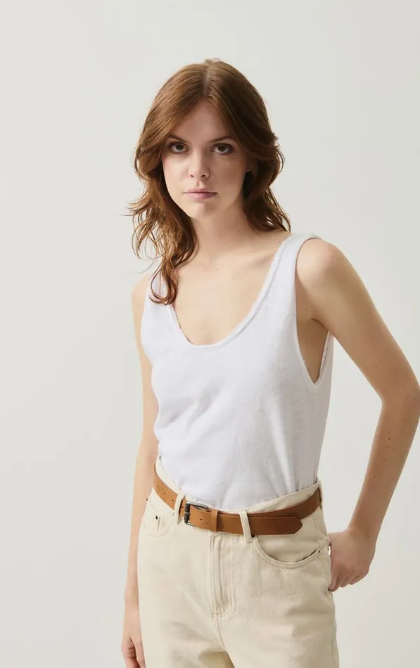 Tank Top Sonoma White Women American Vintage Tops and Tanktops