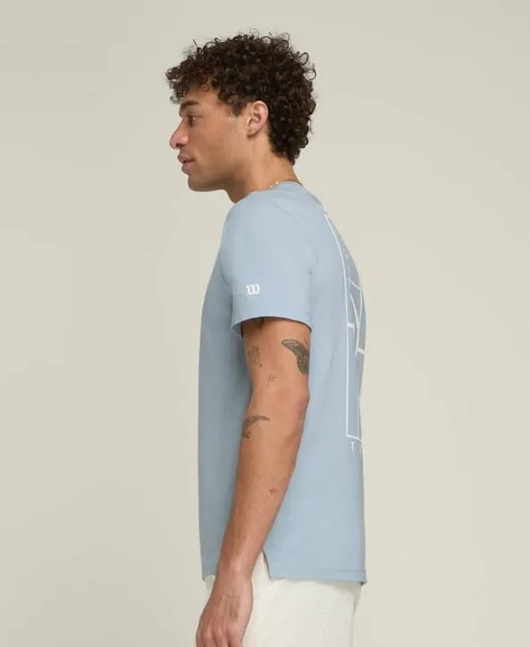 Tanks and TShirts Men Wilson Easy Street Tee Blue Fog Tanks and TShirts Men Wilson Easy Street Tee Blue Fog