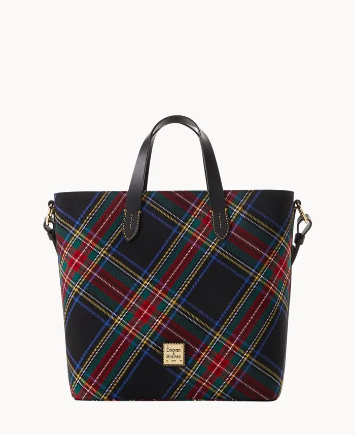Tartan Lilliana With Pouch Black Woman Dooney and Bourke Satchels