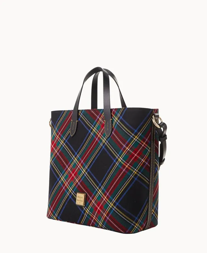 Tartan Lilliana With Pouch Black Woman Dooney and Bourke Satchels Tartan Lilliana With Pouch Black Woman Dooney and Bourke Satchels