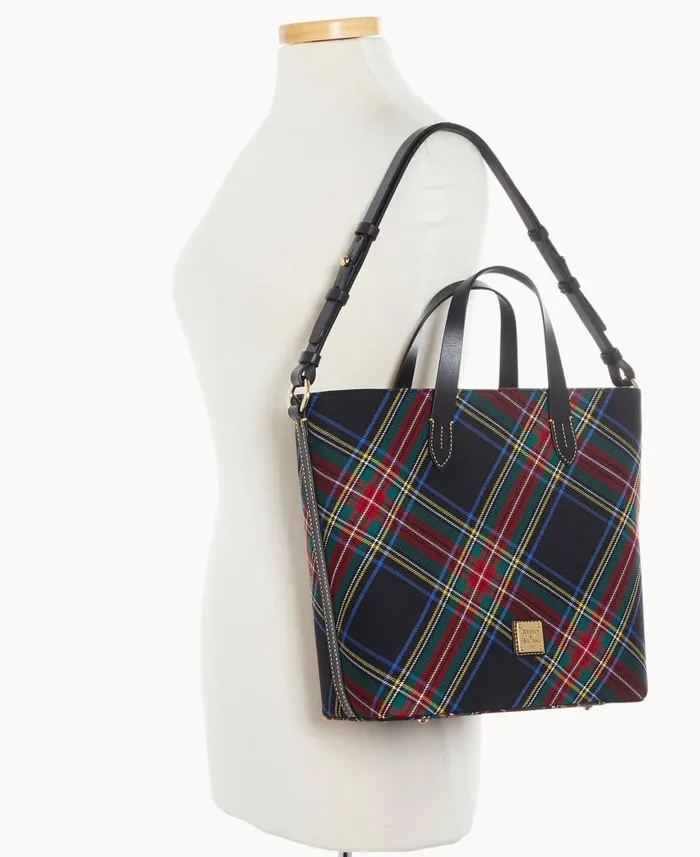 Tartan Lilliana With Pouch Black Woman Dooney and Bourke Satchels Tartan Lilliana With Pouch Black Woman Dooney and Bourke Satchels