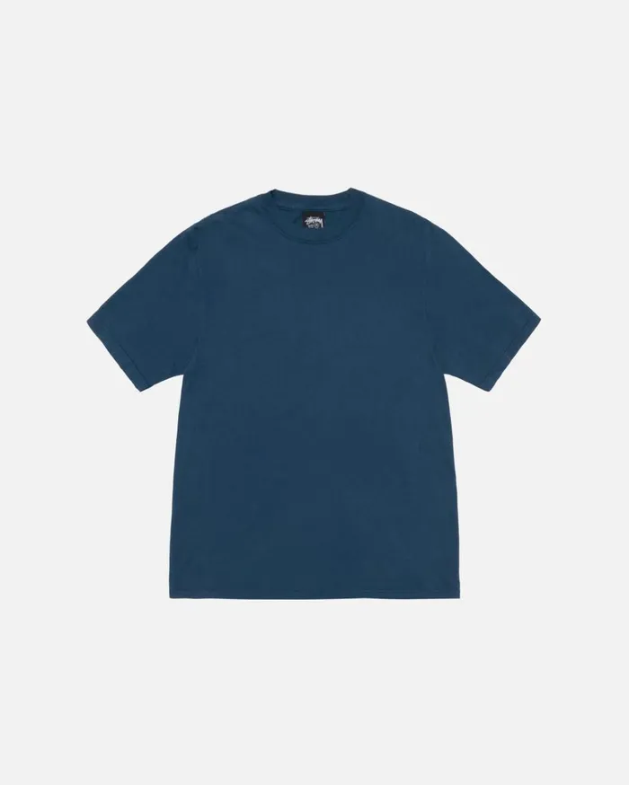 Tees MenWomen Stussy BUANA TEE PIGMENT DYED Navy