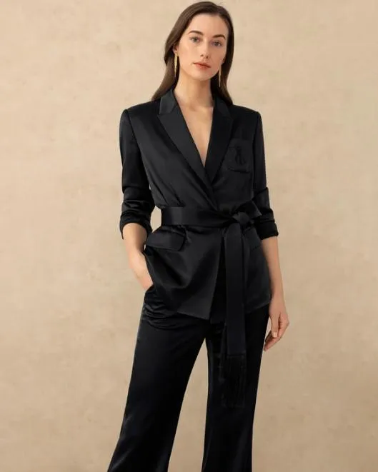 The Alpina Blazer Women Lilysilk Outerwear