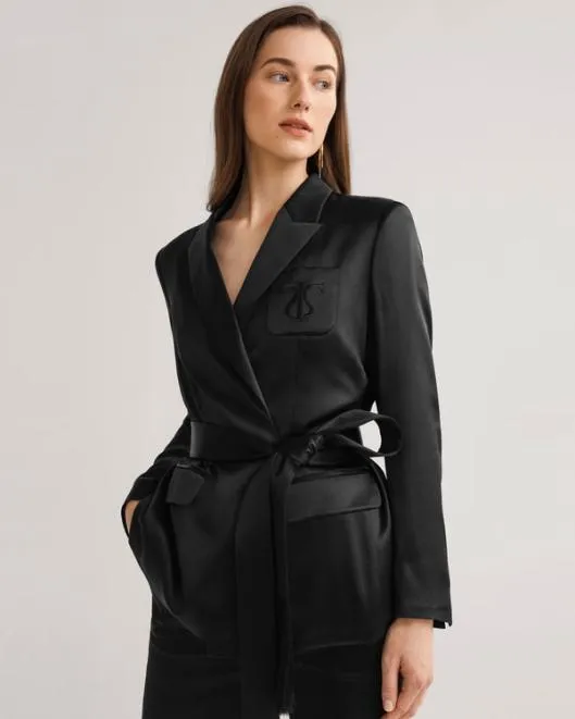 The Alpina Blazer Women Lilysilk Outerwear