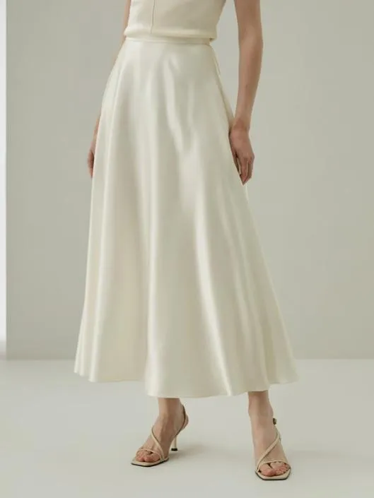 The Clarice Maxi Skirt Women Lilysilk Bottoms