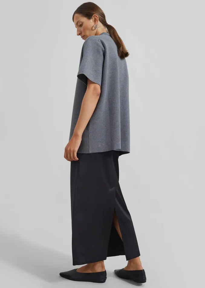 The Frankie Shop Bottoms Adriana Midi Skirt 8211 Black 8211 Women