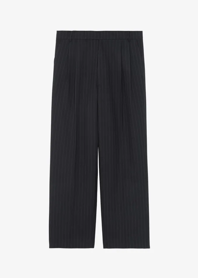 The Frankie Shop Bottoms Beo Suit Pants 8211 CharcoalWhite Pinstripe 8211 Men