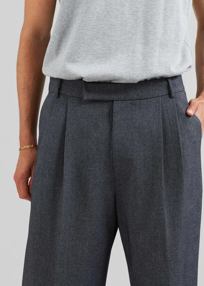 The Frankie Shop Bottoms Beo Suit Pants 8211 Grey Melange 8211 Men