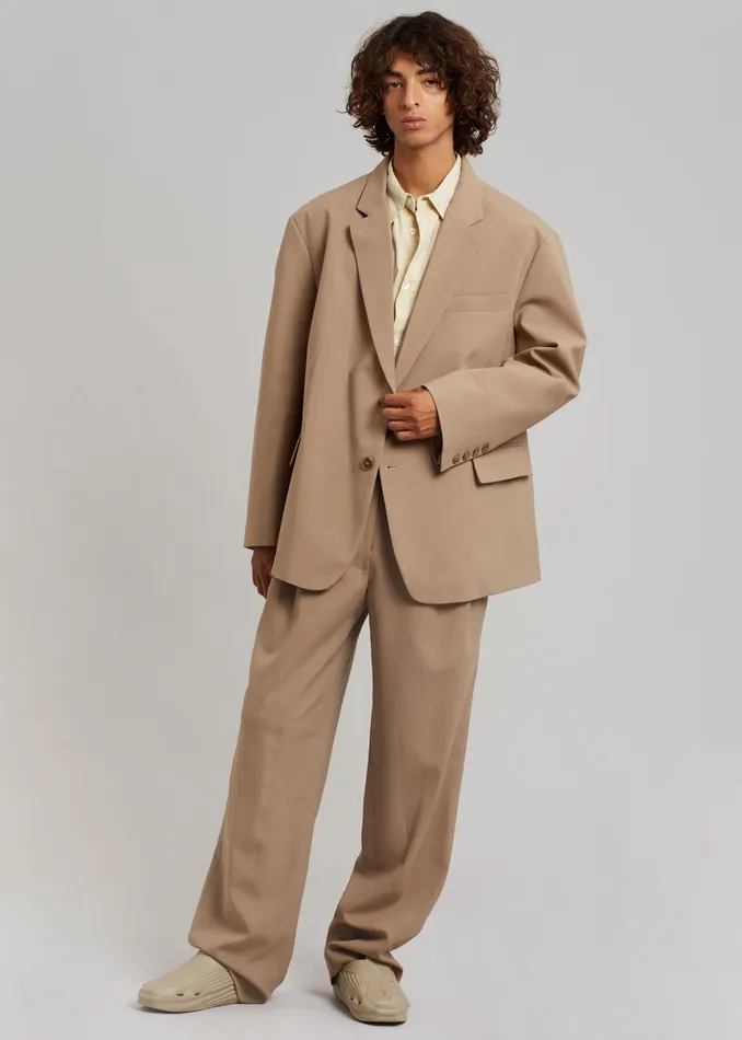 The Frankie Shop Bottoms Beo Suit Pants 8211 Latte 8211 Men