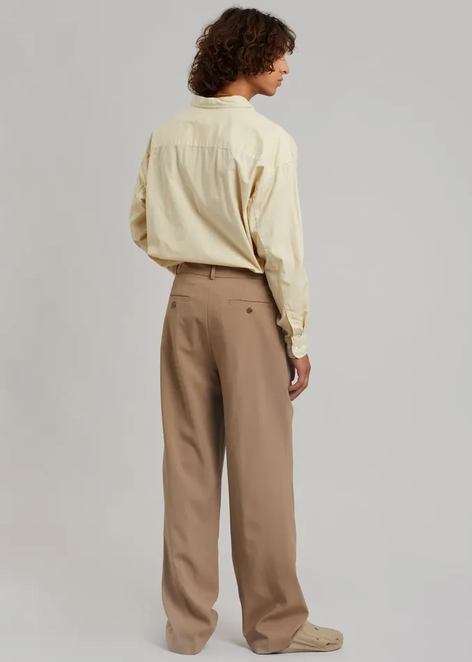 The Frankie Shop Bottoms Beo Suit Pants 8211 Latte 8211 Men