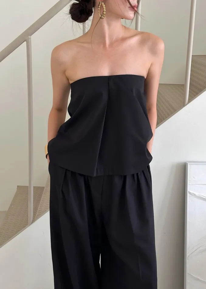 The Frankie Shop Bottoms Catalina Pleated Trousers 8211 Black 8211 Women