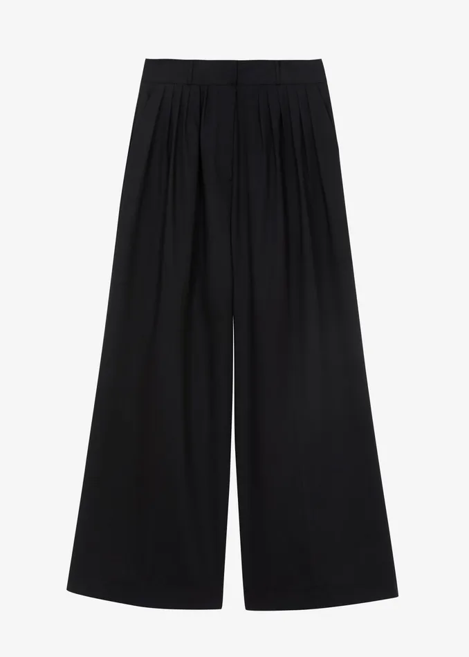 The Frankie Shop Bottoms Catalina Pleated Trousers 8211 Black 8211 Women