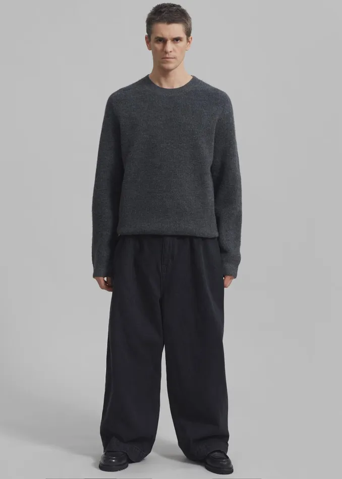 The Frankie Shop Bottoms Graham Denim Pants 8211 Black Wash 8211 Men