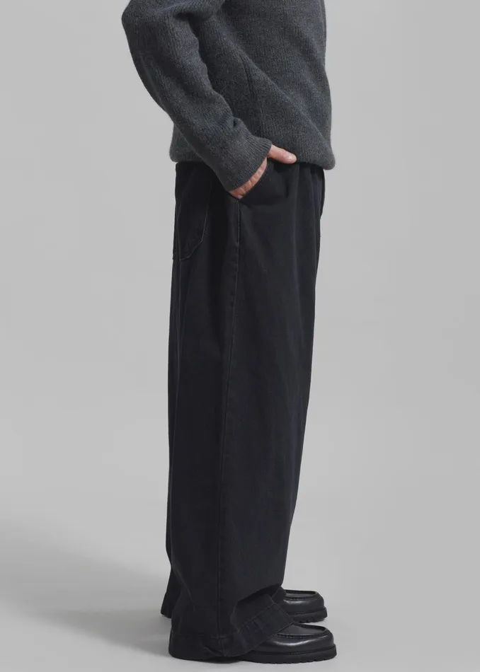 The Frankie Shop Bottoms Graham Denim Pants 8211 Black Wash 8211 Men