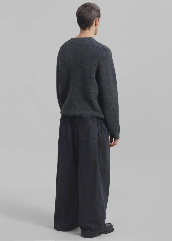 The Frankie Shop Bottoms Graham Denim Pants 8211 Black Wash 8211 Men
