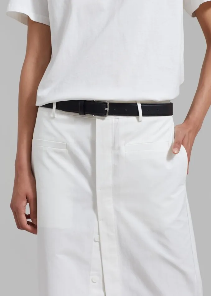 The Frankie Shop Bottoms Norah Slit Midi Skirt 8211 White 8211 Women