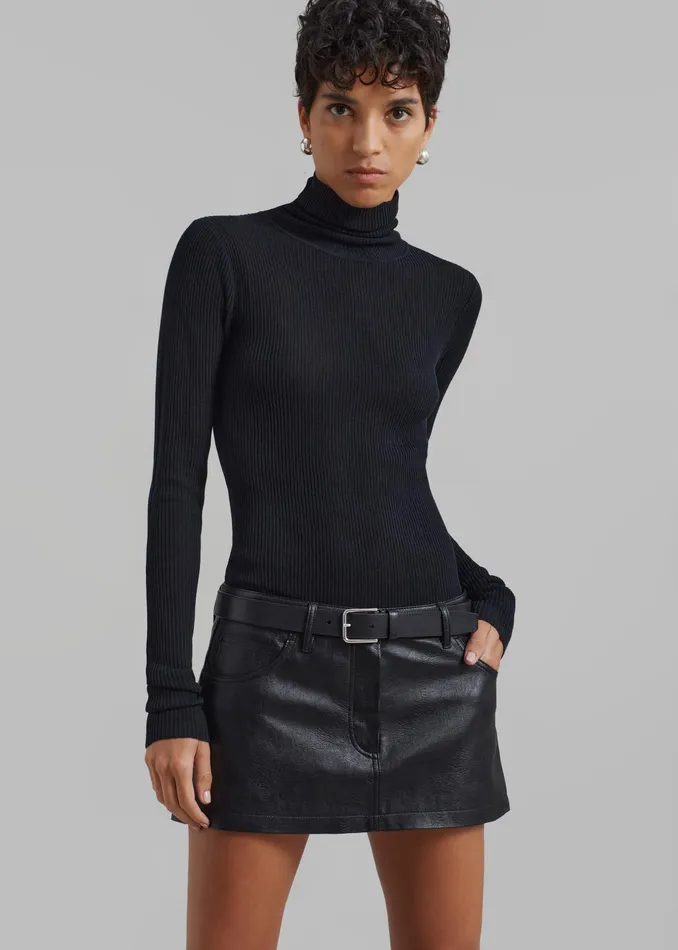 The Frankie Shop Bottoms Nova Micro Skirt 8211 Black 8211 Women