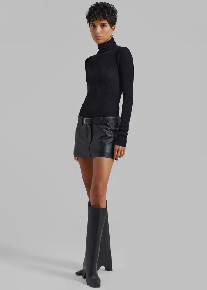 The Frankie Shop Bottoms Nova Micro Skirt 8211 Black 8211 Women