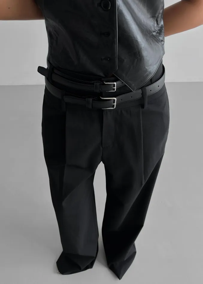 The Frankie Shop Bottoms Olwen Pintuck Trousers 8211 Black 8211 Women