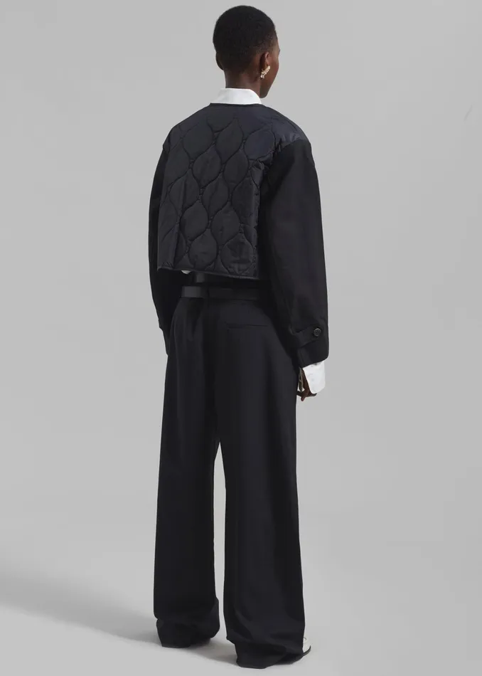 The Frankie Shop Bottoms Olwen Pintuck Trousers 8211 Black 8211 Women