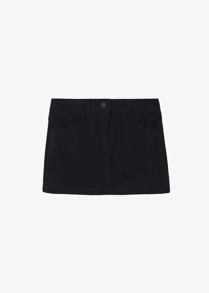 The Frankie Shop Bottoms Peoria Faux Suede Mini Skirt 8211 Black 8211 Women