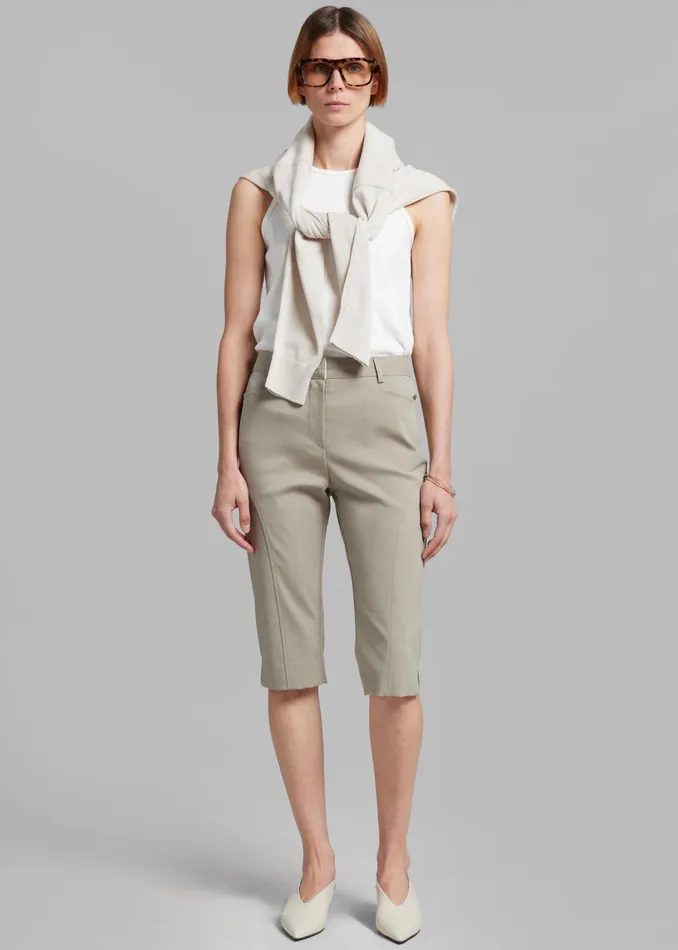 The Frankie Shop Bottoms Romane Bermuda Shorts 8211 Beige 8211 Women