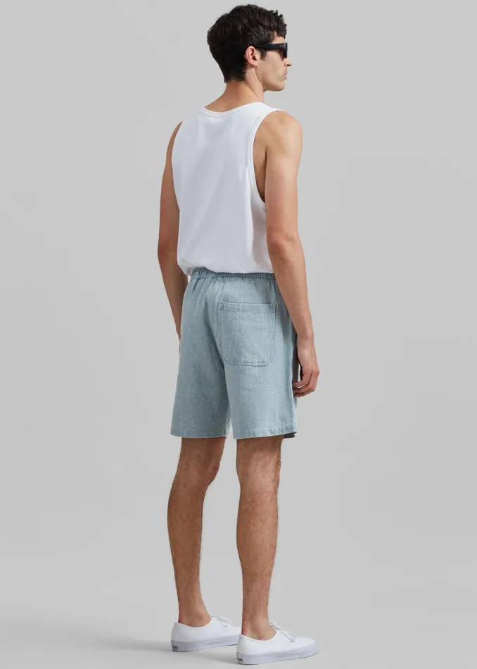 The Frankie Shop Bottoms Samse Samse Sajabari Shorts 8211 Destructed Denim 8211 Men
