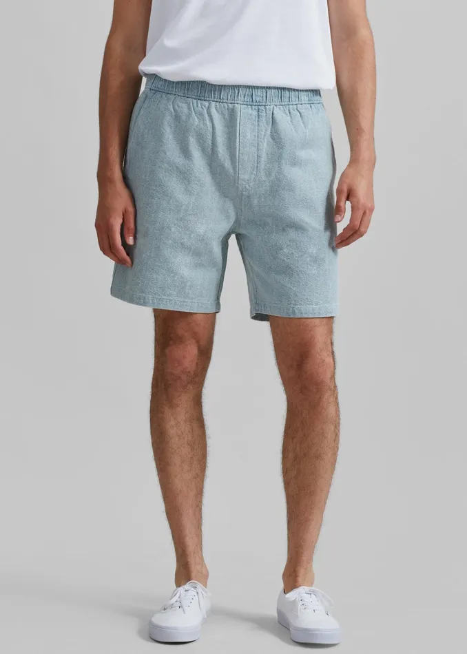 The Frankie Shop Bottoms Samse Samse Sajabari Shorts 8211 Destructed Denim 8211 Men