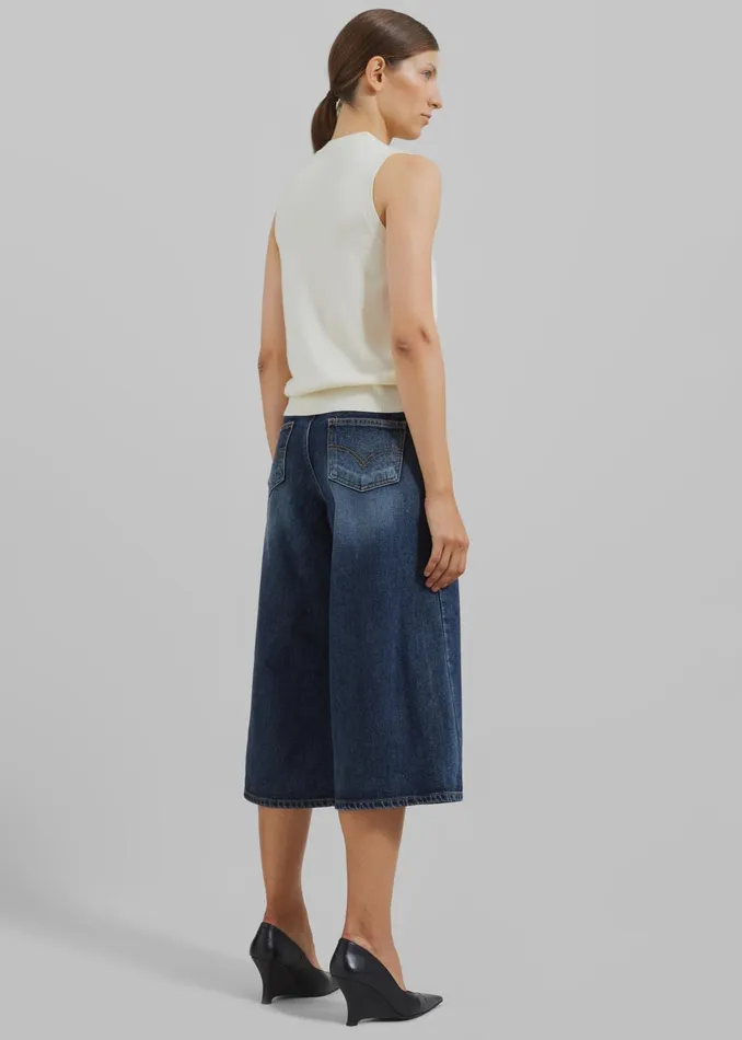 The Frankie Shop Bottoms Savona Jorts 8211 Medium Wash 8211 Women