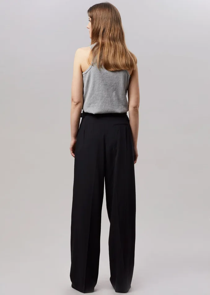 The Frankie Shop Bottoms Tansy Pleated Trousers 8211 Black 8211 Women