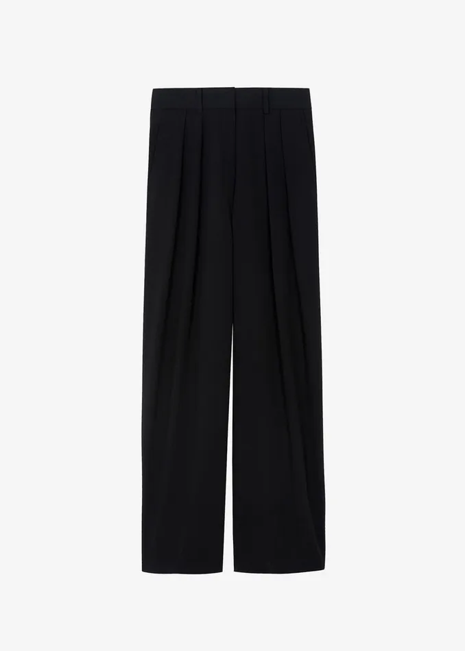 The Frankie Shop Bottoms Tansy Pleated Trousers 8211 Black 8211 Women