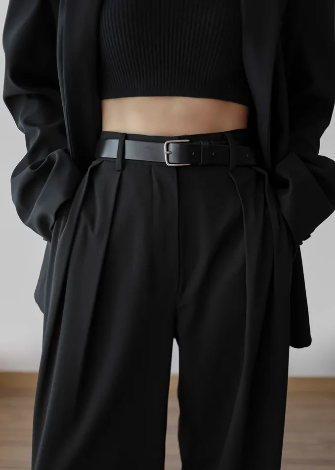 The Frankie Shop Bottoms Tansy Pleated Trousers 8211 Black 8211 Women