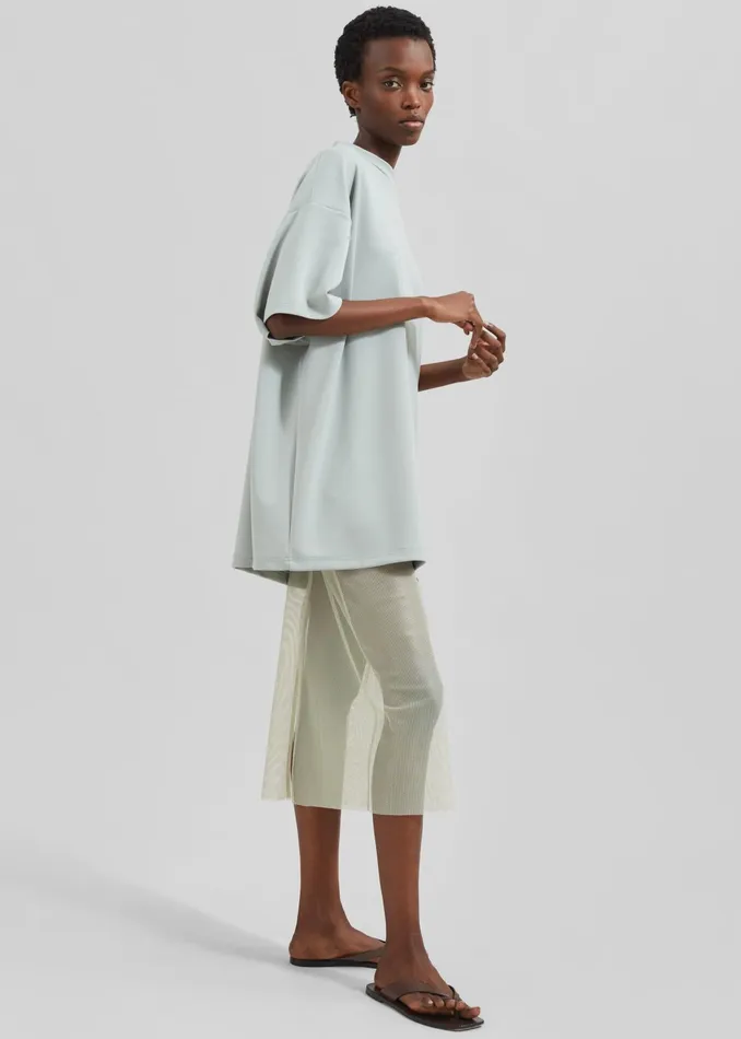 The Frankie Shop Bottoms Verna Semi Sheer Midi Skirt 8211 Moss Green 8211 Women