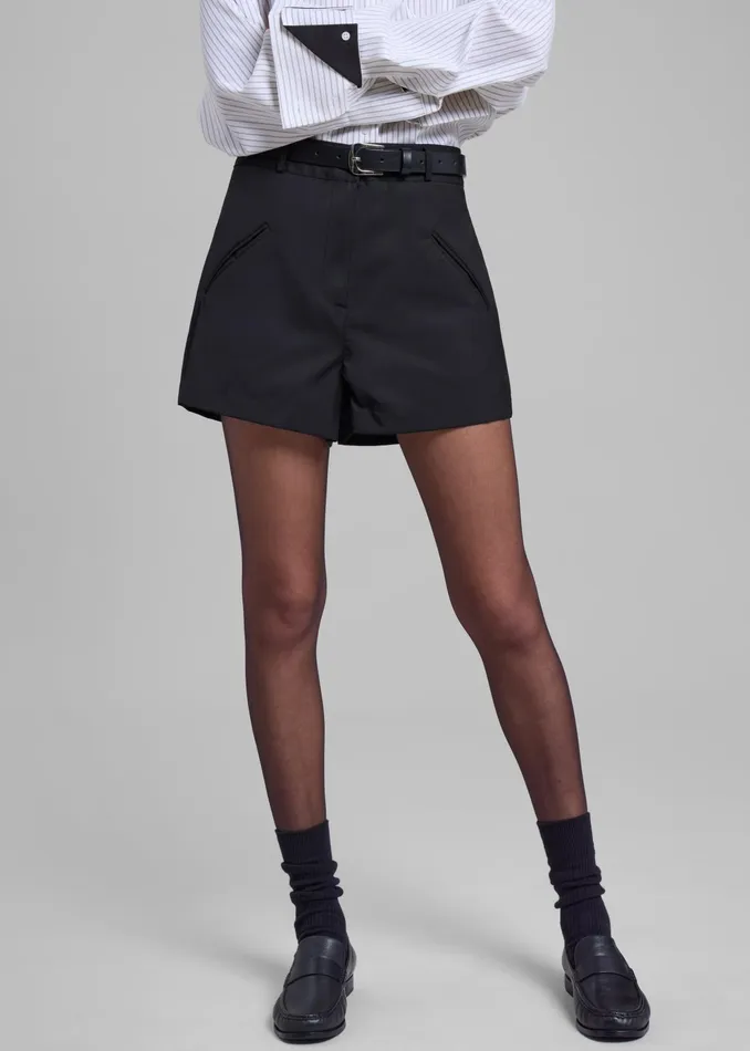 The Frankie Shop Bottoms Xandra Mini Shorts 8211 Black 8211 Women