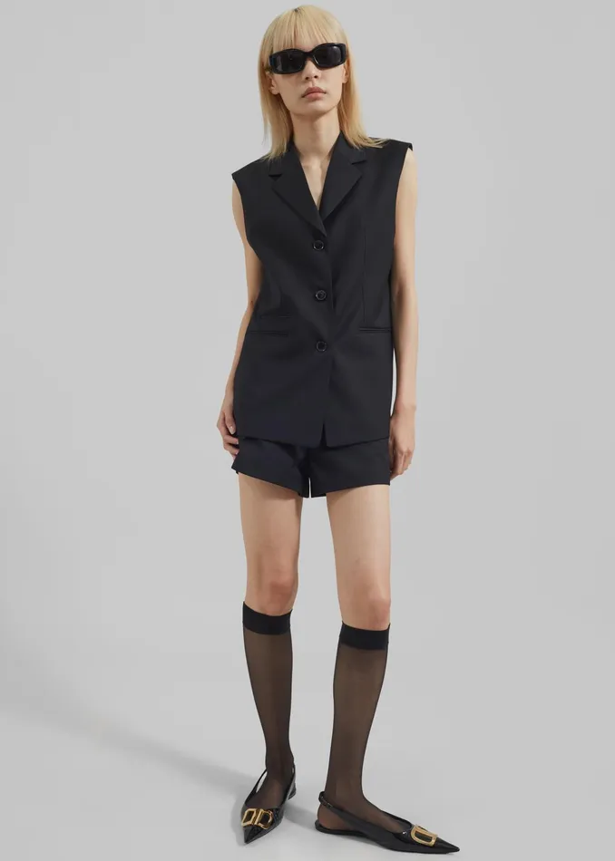 The Frankie Shop Bottoms Xandra Mini Shorts 8211 Black 8211 Women