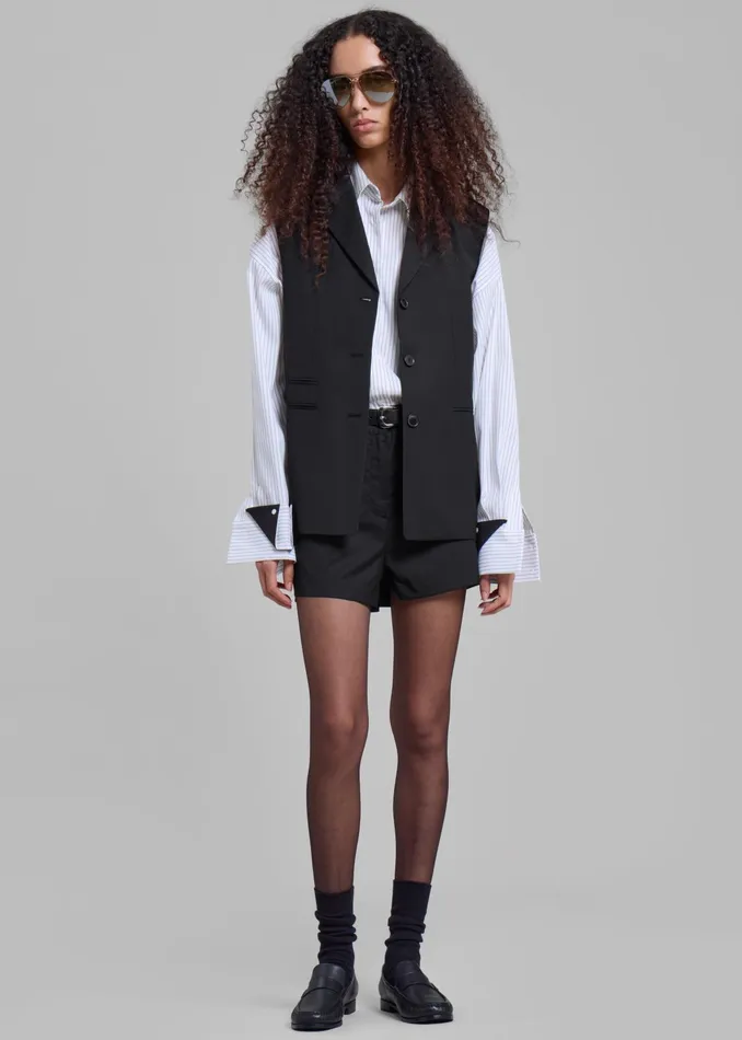The Frankie Shop Bottoms Xandra Mini Shorts 8211 Black 8211 Women