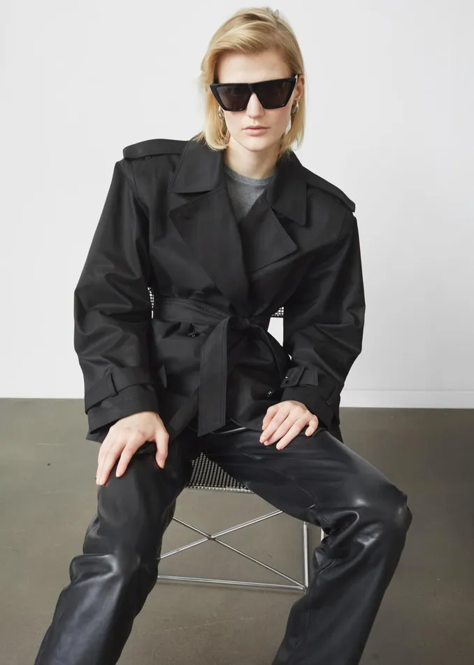 The Frankie Shop Bottoms Ziggy Long Leather Pants 8211 Black 8211 Women