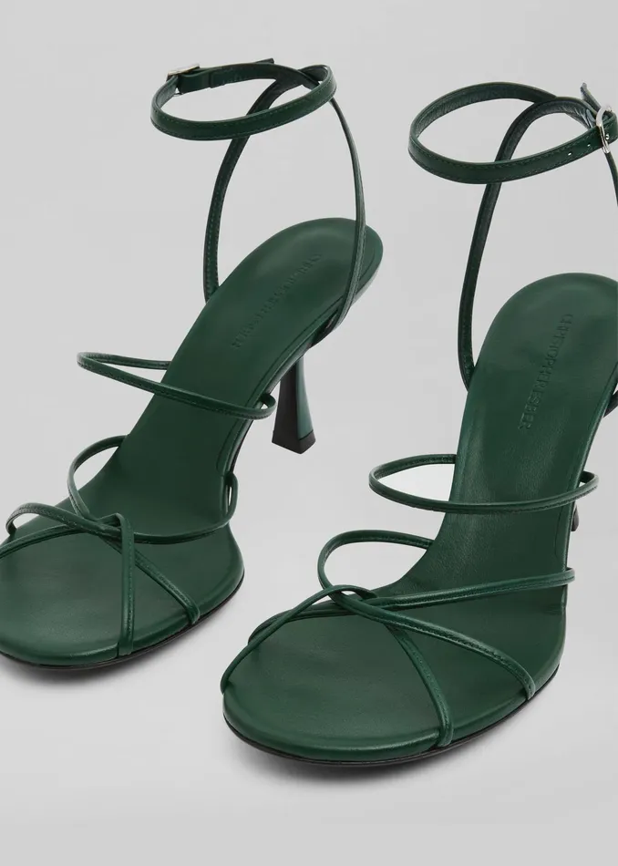The Frankie Shop Christopher Esber Blaze Heels 8211 Evergreen 8211 Women