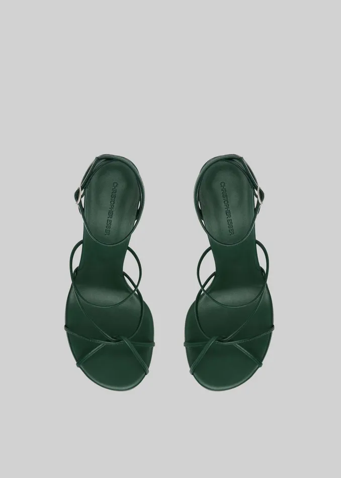 The Frankie Shop Christopher Esber Blaze Heels 8211 Evergreen 8211 Women