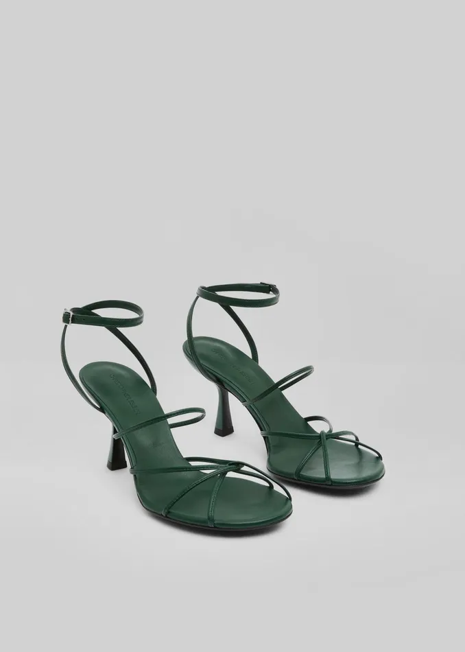 The Frankie Shop Christopher Esber Blaze Heels 8211 Evergreen 8211 Women