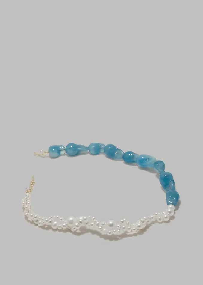 The Frankie Shop Completedworks Parade Of Possibilities Ii Necklace 8211 PearlBlue 8211 Women
