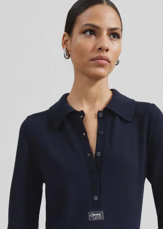 The Frankie Shop Dresses Coperni Knotted Sleeved Dress 8211 Blue 8211 Women