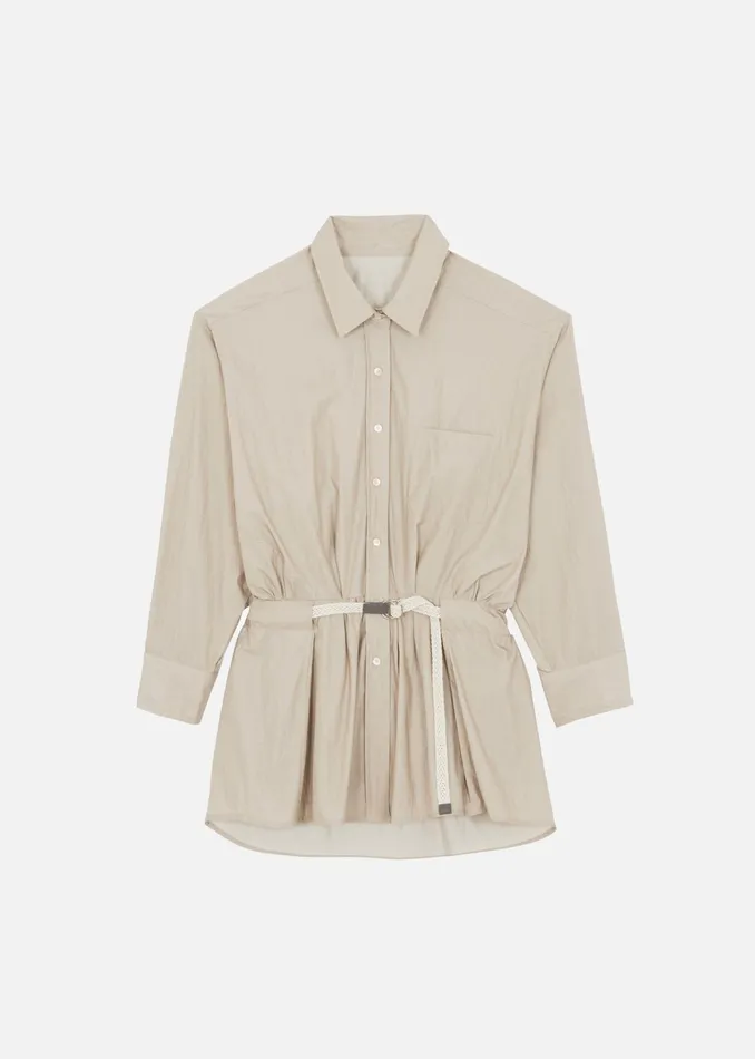 The Frankie Shop Dresses Matty Belted Dress 8211 Beige 8211 Women