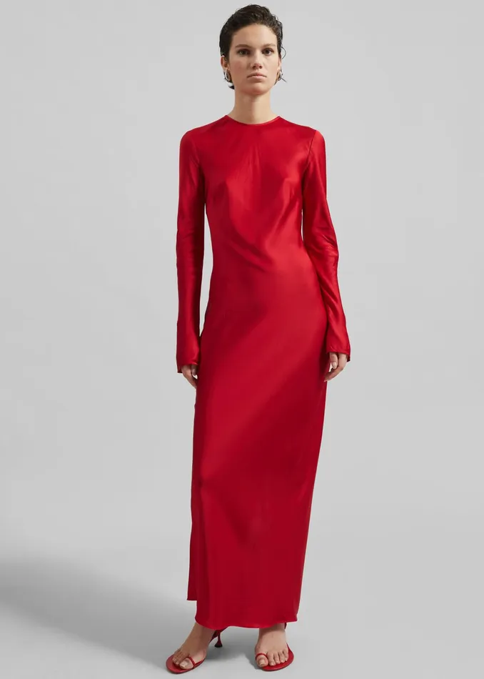 The Frankie Shop Dresses Samse Samse Saalina Dress 8211 Scarlet Sage 8211 Women