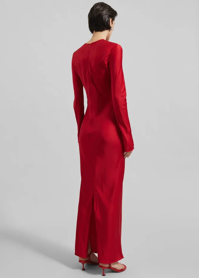 The Frankie Shop Dresses Samse Samse Saalina Dress 8211 Scarlet Sage 8211 Women