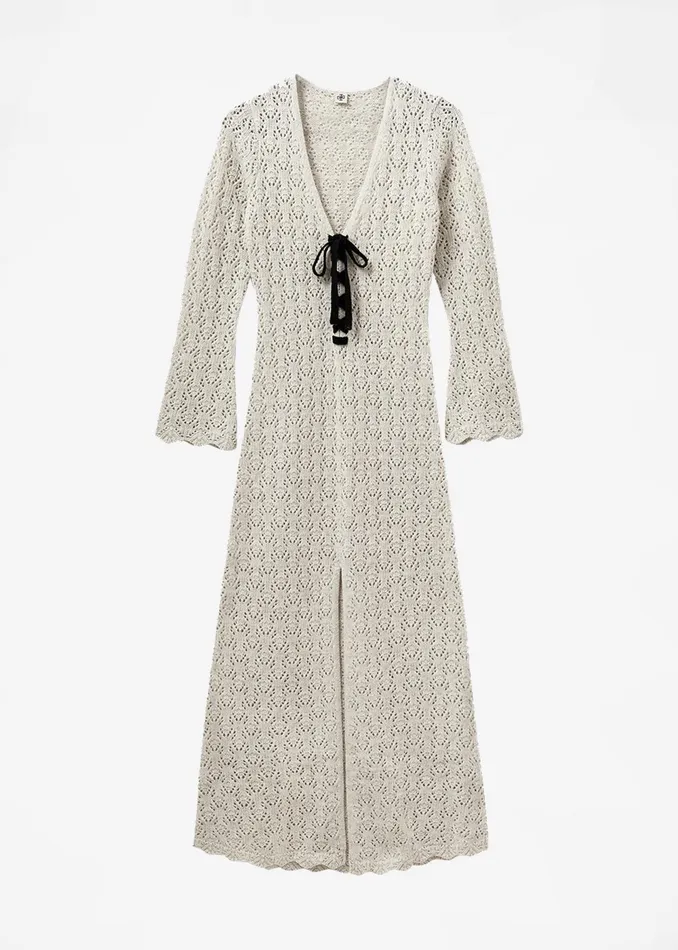 The Frankie Shop Dresses The Garment Canada Crochet Maxi Dress 8211 Oatmeal 8211 Women