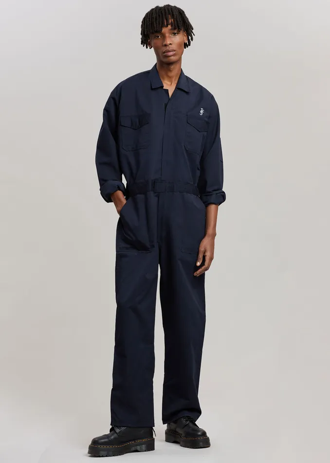 The Frankie Shop Jumpsuits Tfs Oversized Boiler Suit 8211 Navy 8211 Women