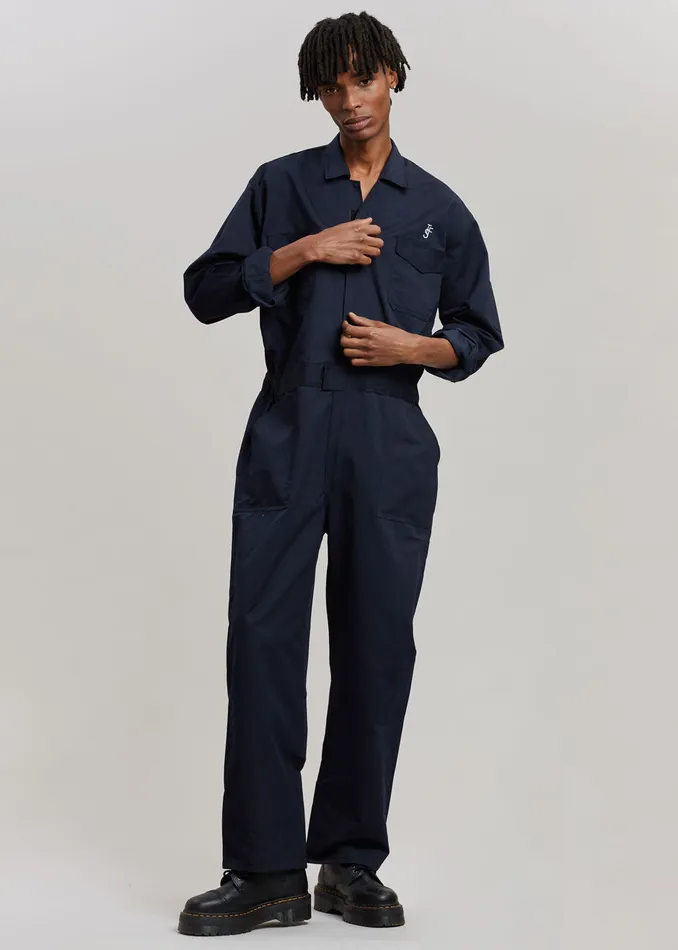 The Frankie Shop Jumpsuits Tfs Oversized Boiler Suit 8211 Navy 8211 Women