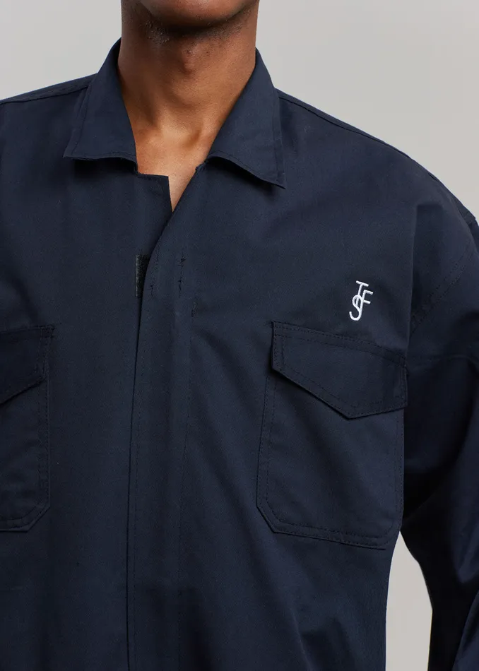 The Frankie Shop Jumpsuits Tfs Oversized Boiler Suit 8211 Navy 8211 Women