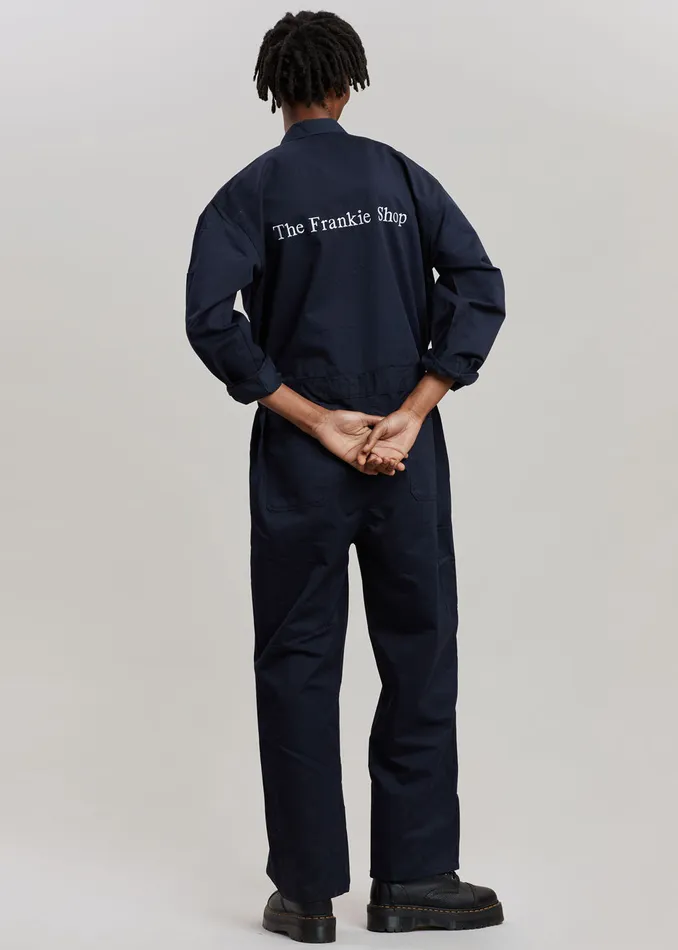 The Frankie Shop Jumpsuits Tfs Oversized Boiler Suit 8211 Navy 8211 Women